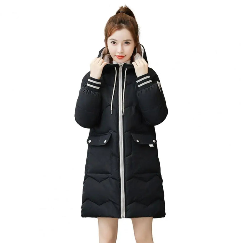 Longue Veste Femme Doublée Chaude Hiver