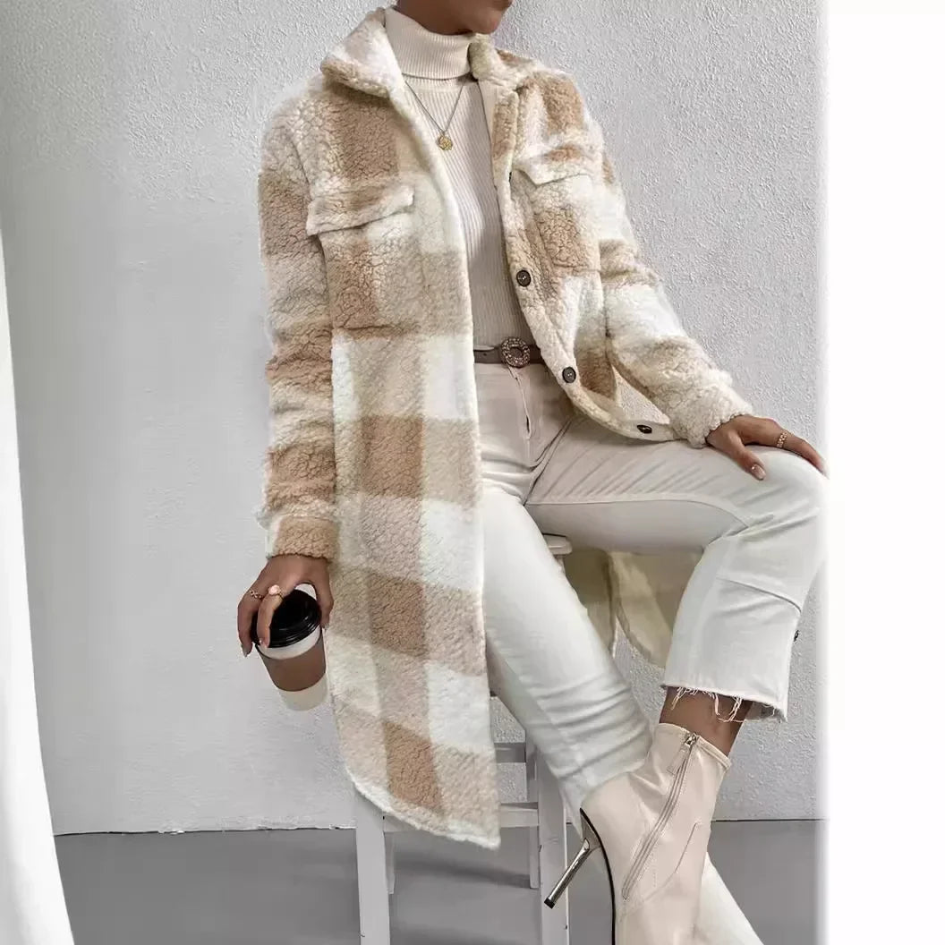 Veste à carreaux moderne pour homme
