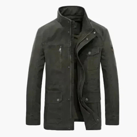 Veste d'extérieur pratique avec col montant et de nombreuses poches