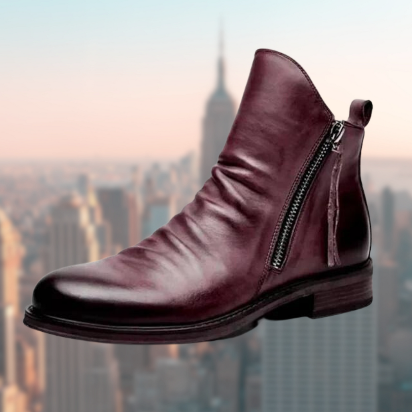 Bottes en cuir élégantes Design lisse