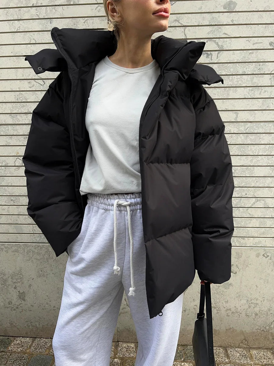 Veste femme confortable style doudoune en coton