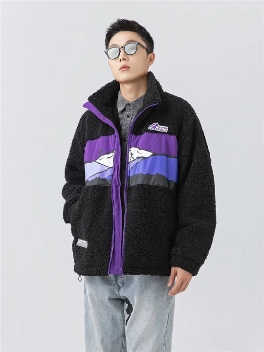 Veste en laine oversize chic