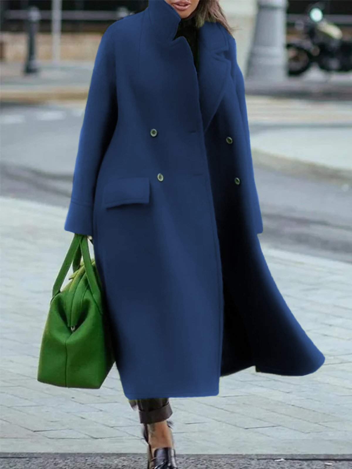 Élégante veste d'hiver pour femme à double boutonnage