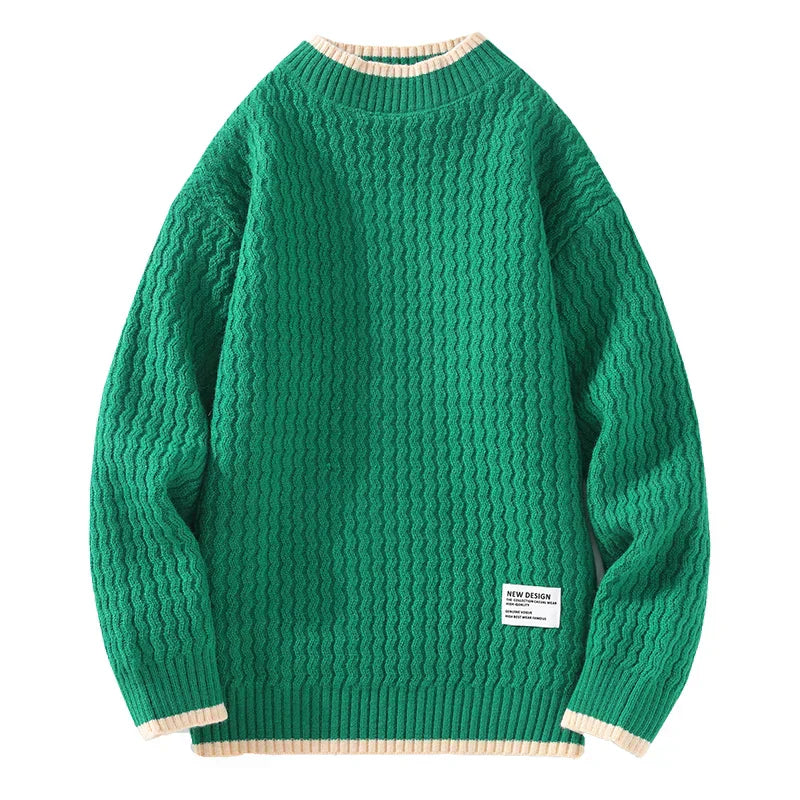 Pull en tricot texturé pour homme