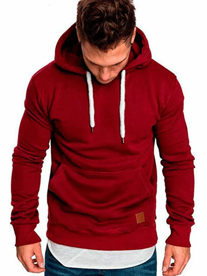 Sweat-shirt à capuche pour homme, coupe décontractée