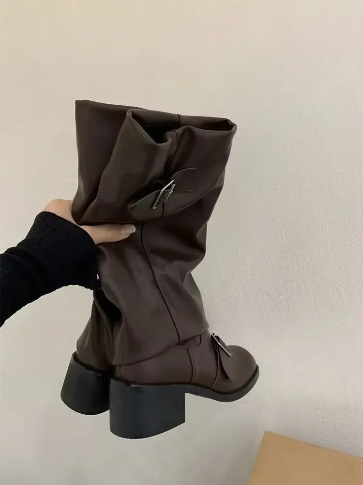 Vêtements élégants | Bottes hautes à plateforme
