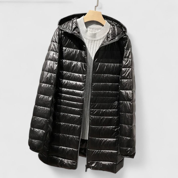 Manteau matelassé femme hiver chaud fermeture éclair