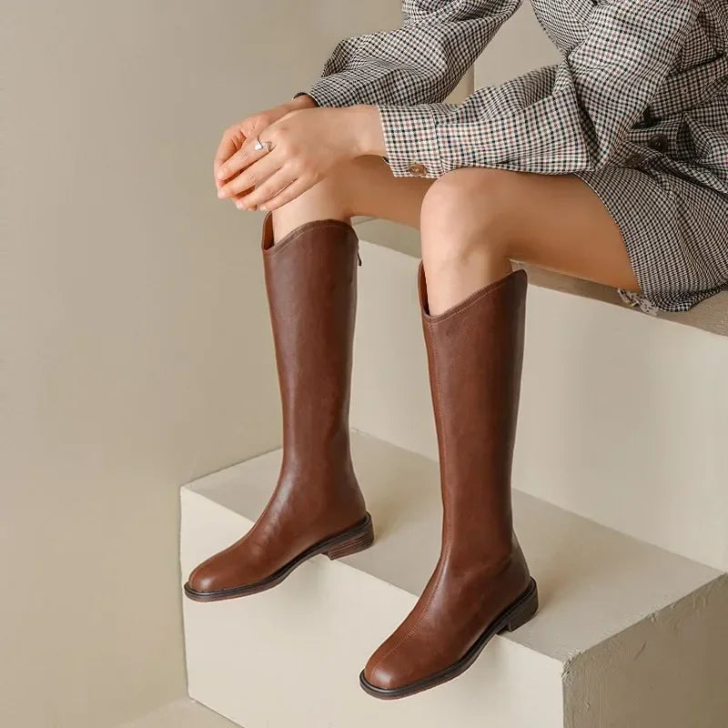 Bottines stylées en similicuir