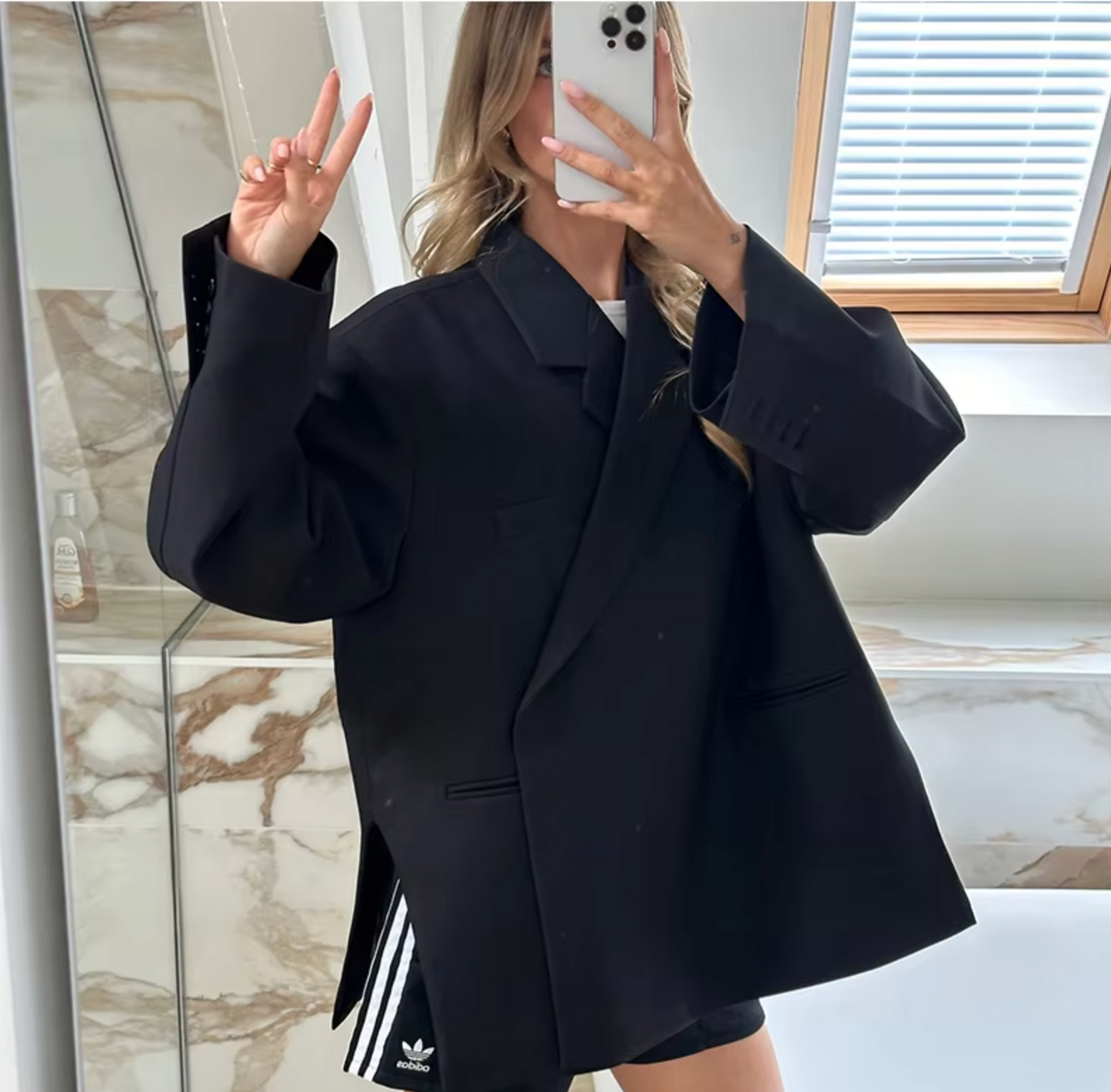 Blazer femme stylé grandes tailles manches longues