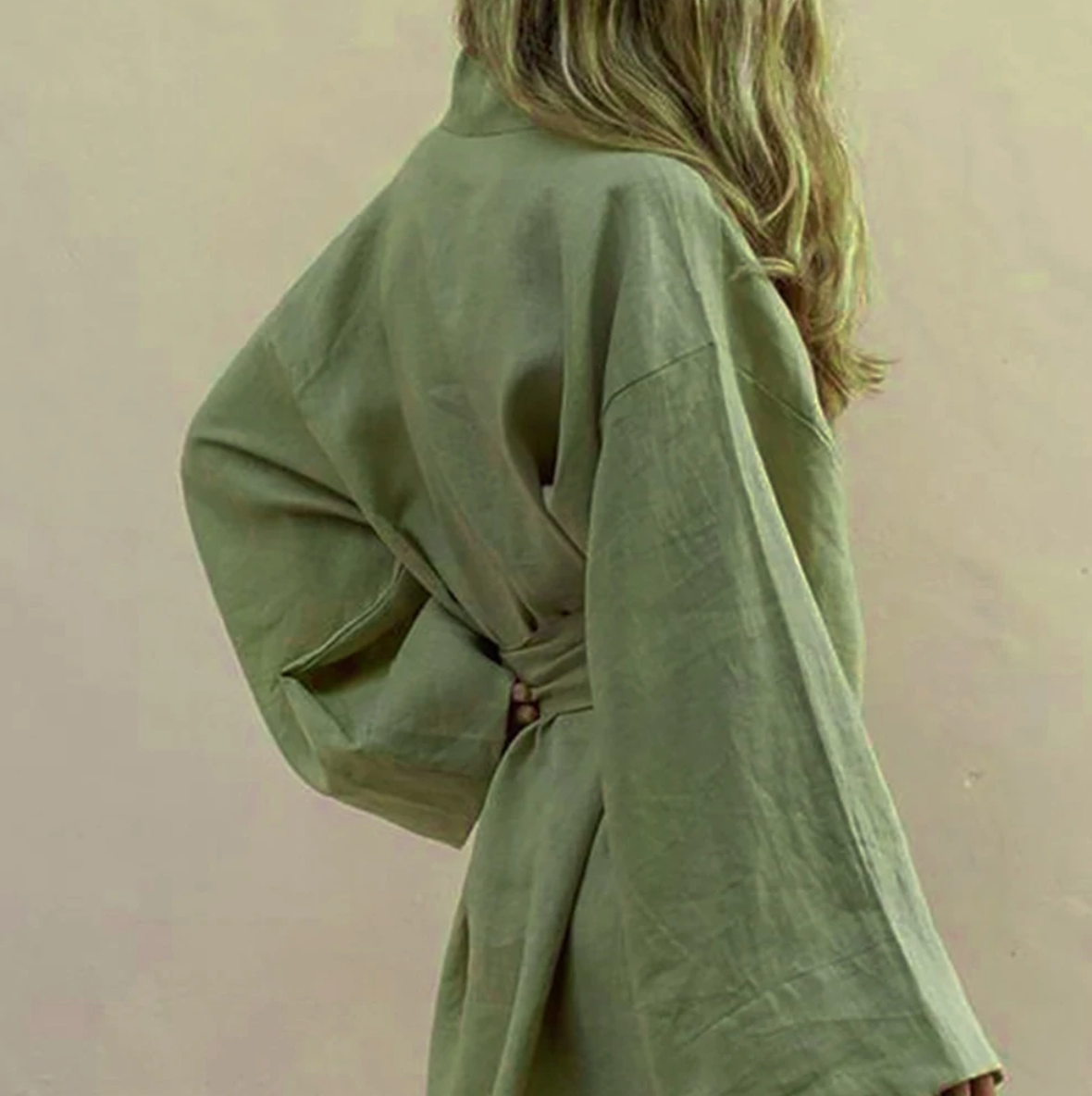 Kimono de luxe pour femme avec ceinture en soie