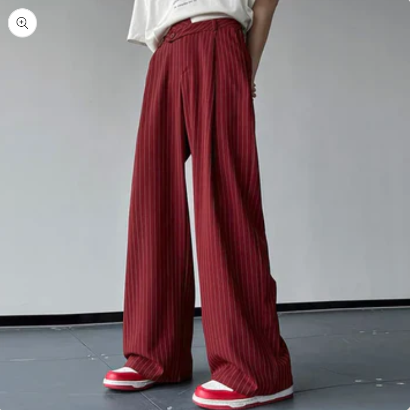 Pantalon homme taille haute élégant