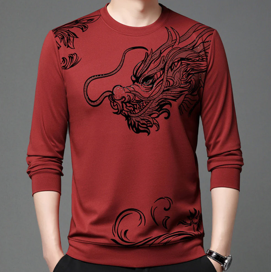 Sweat-shirt confortable pour homme col rond