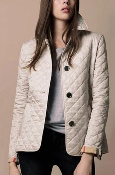 Veste en coton soyeux pour femme, coupe ajustée