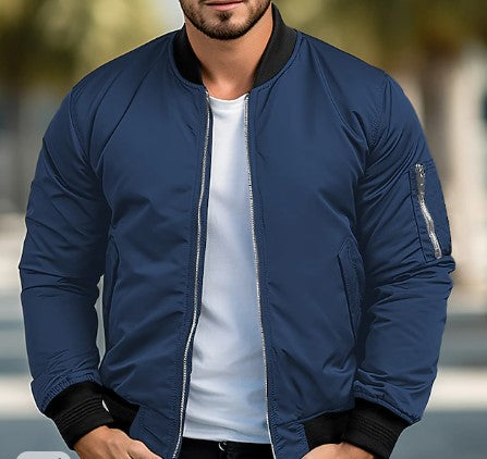 Blouson aviateur homme noir moderne