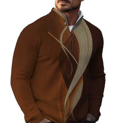 Pull décontracté pour homme avec imprimés sympas