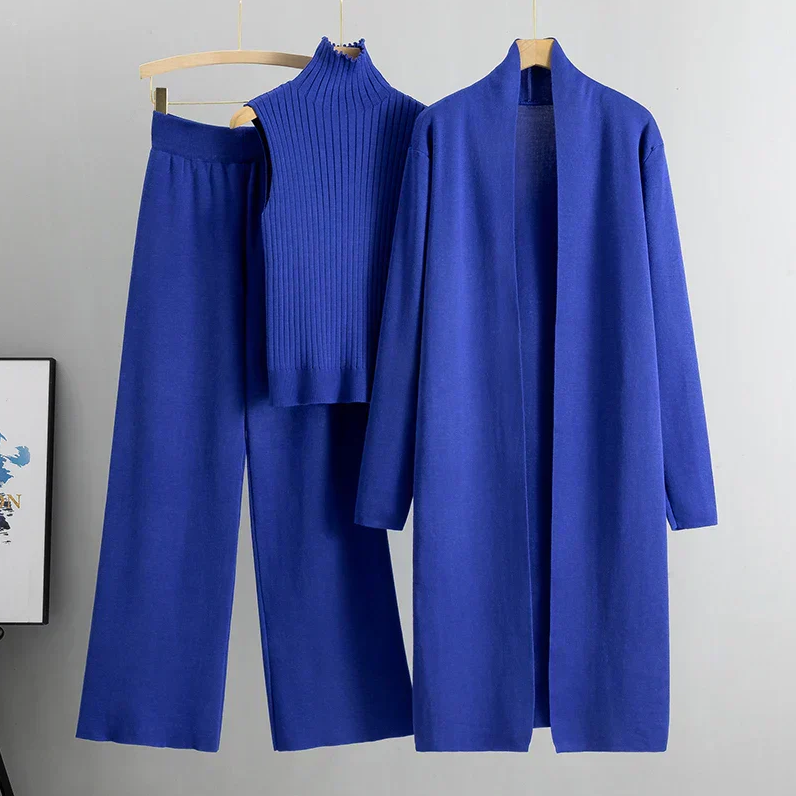 Tailleur pantalon femme 3 pièces de luxe