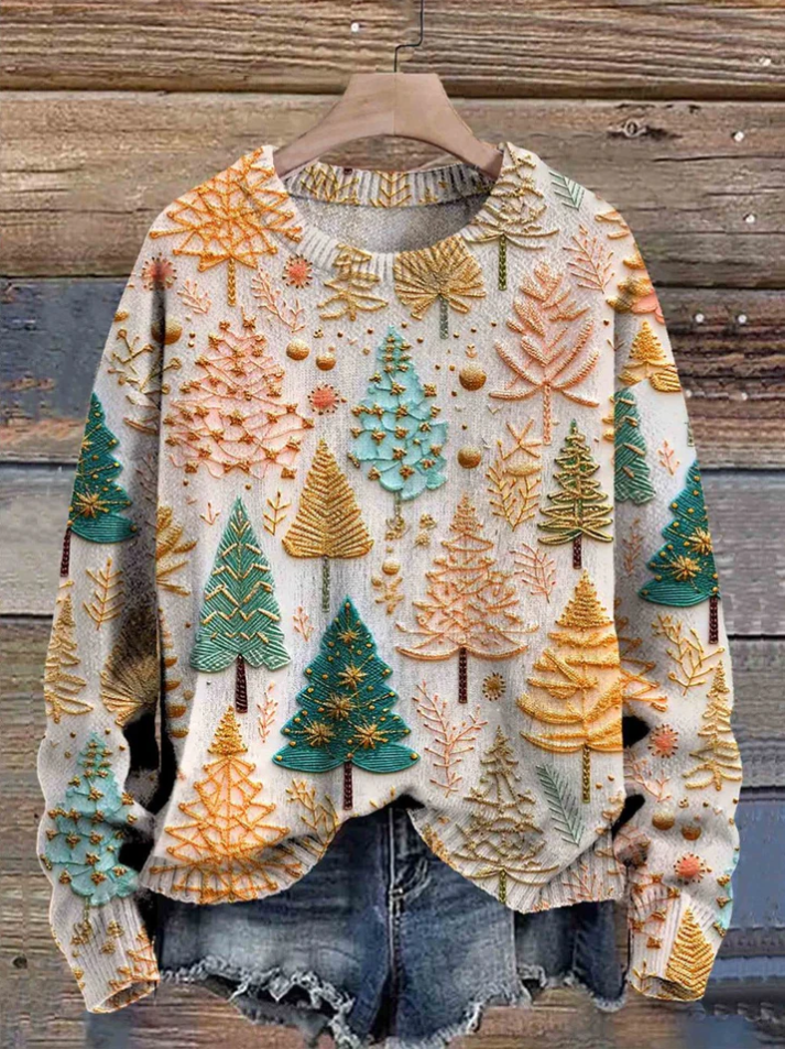 Pull de Noël motif sapin