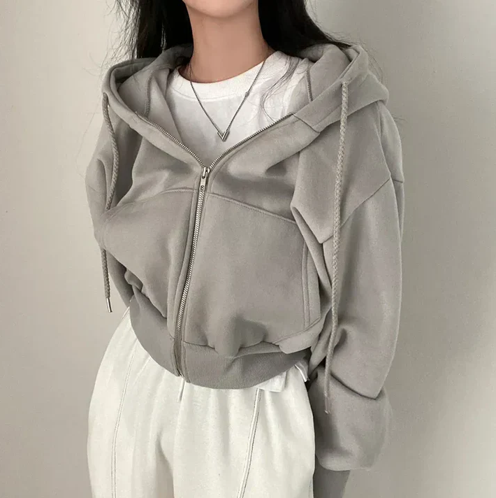 Pull d'hiver pour femme oversize à fermeture éclair