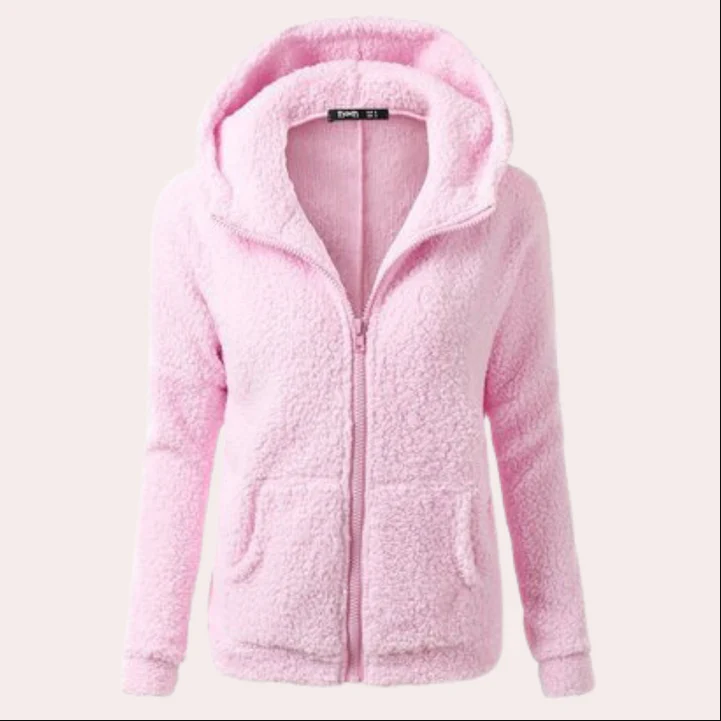 Manteau d'hiver long femme capuche boutons