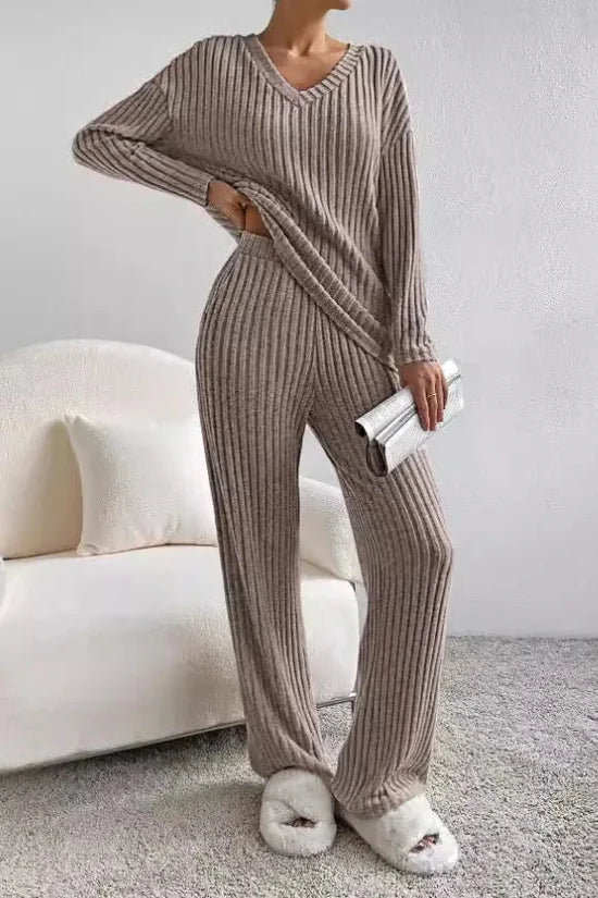 Ensemble de salon 2 pièces en coton pour femme