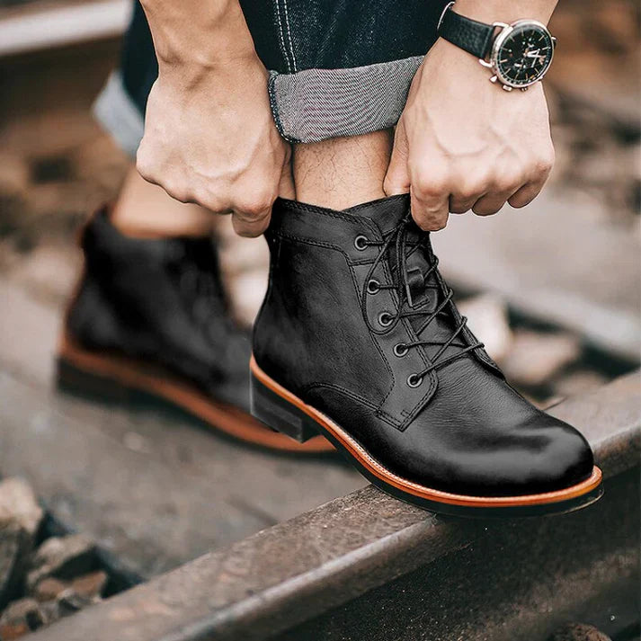 Emeric - Bottines classiques pour homme style vintage