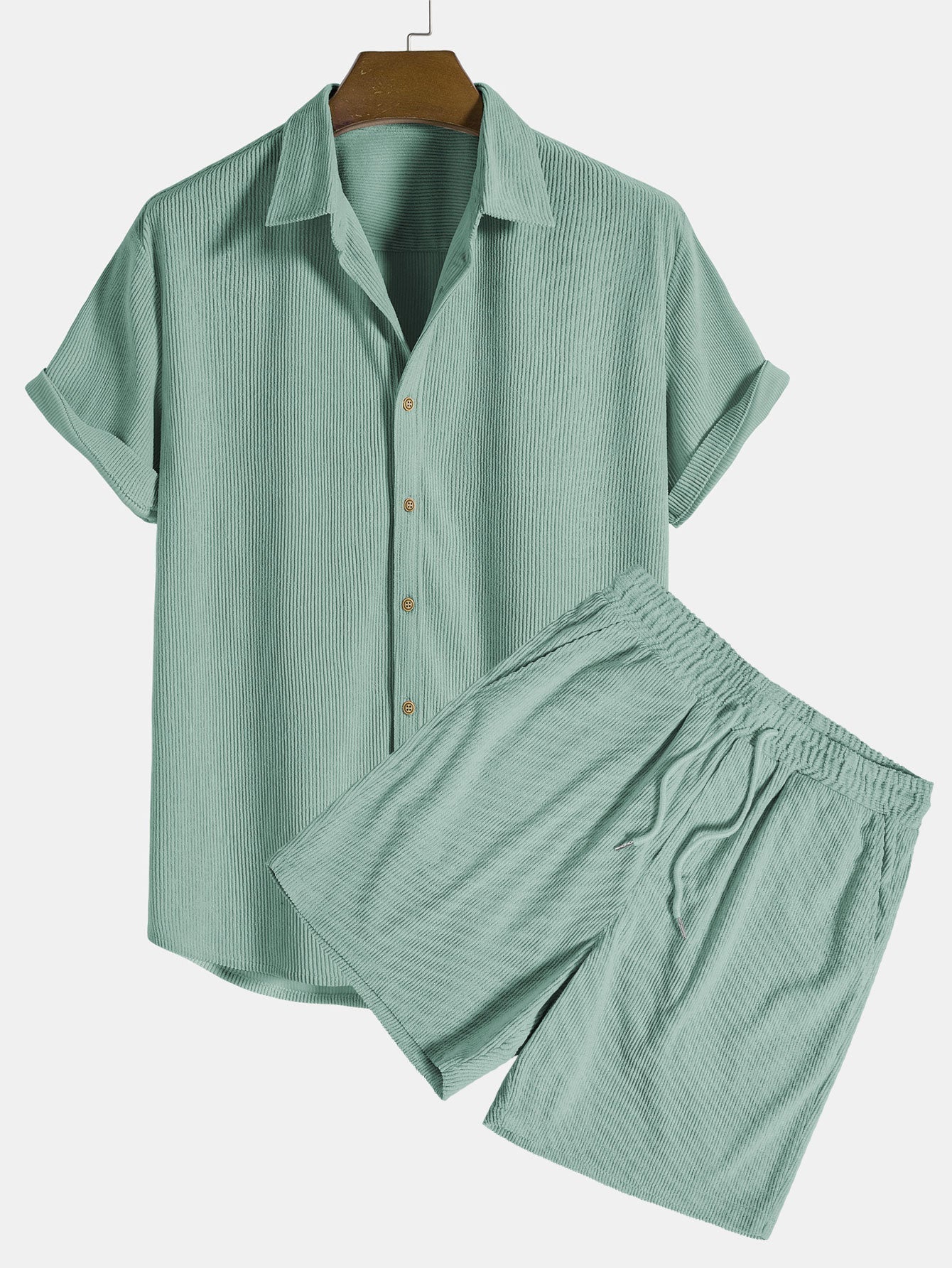 Ensemble Homme Été Chemise Manches Courtes Short