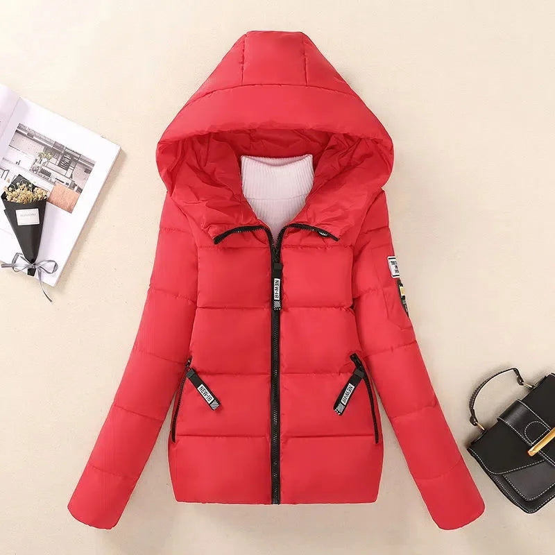 Doudoune chaude doublée à capuche
