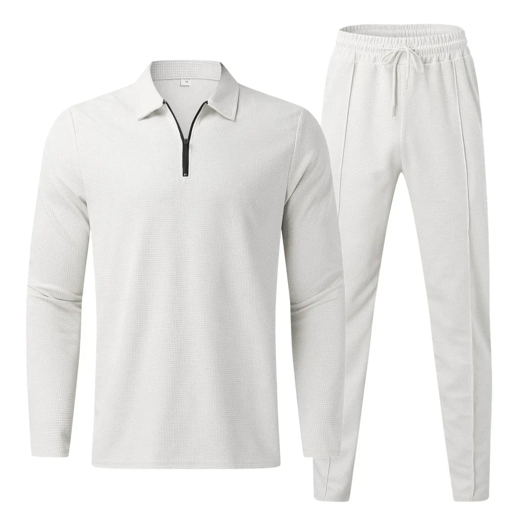 Ensemble homme élégant : haut à manches longues et pantalon