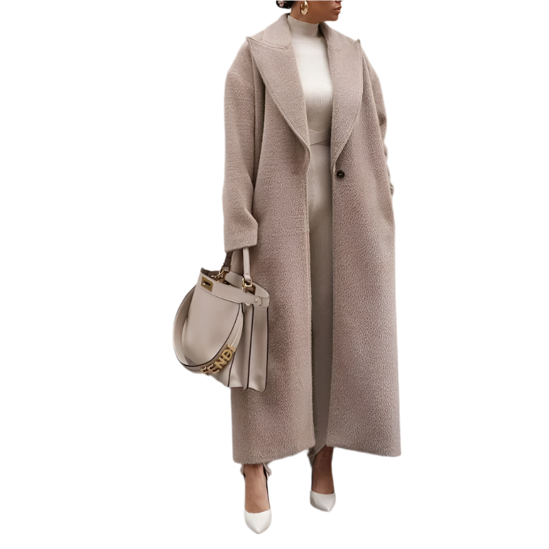 Manteau d'hiver femme chaud en peluche Parka