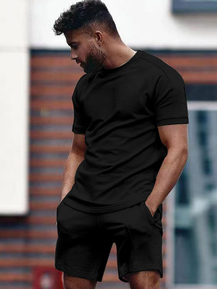 Ensemble d'été pour homme : Sweat-shirt et short confort