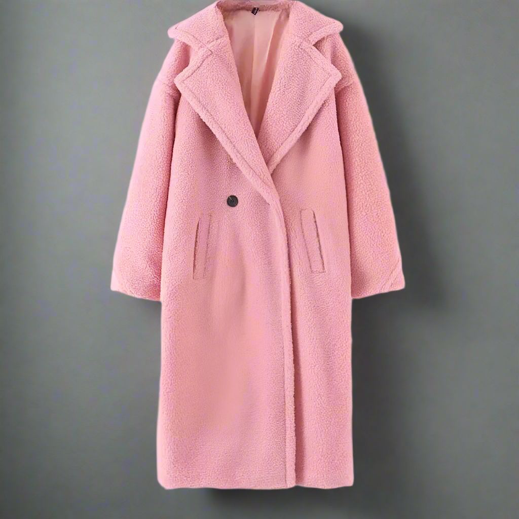 Manteau Teddy Femme Oversize Doux et Chaud