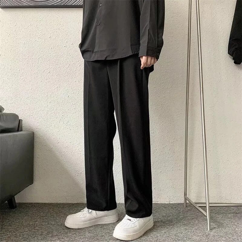 Pantalon homme confortable coupe droite ample