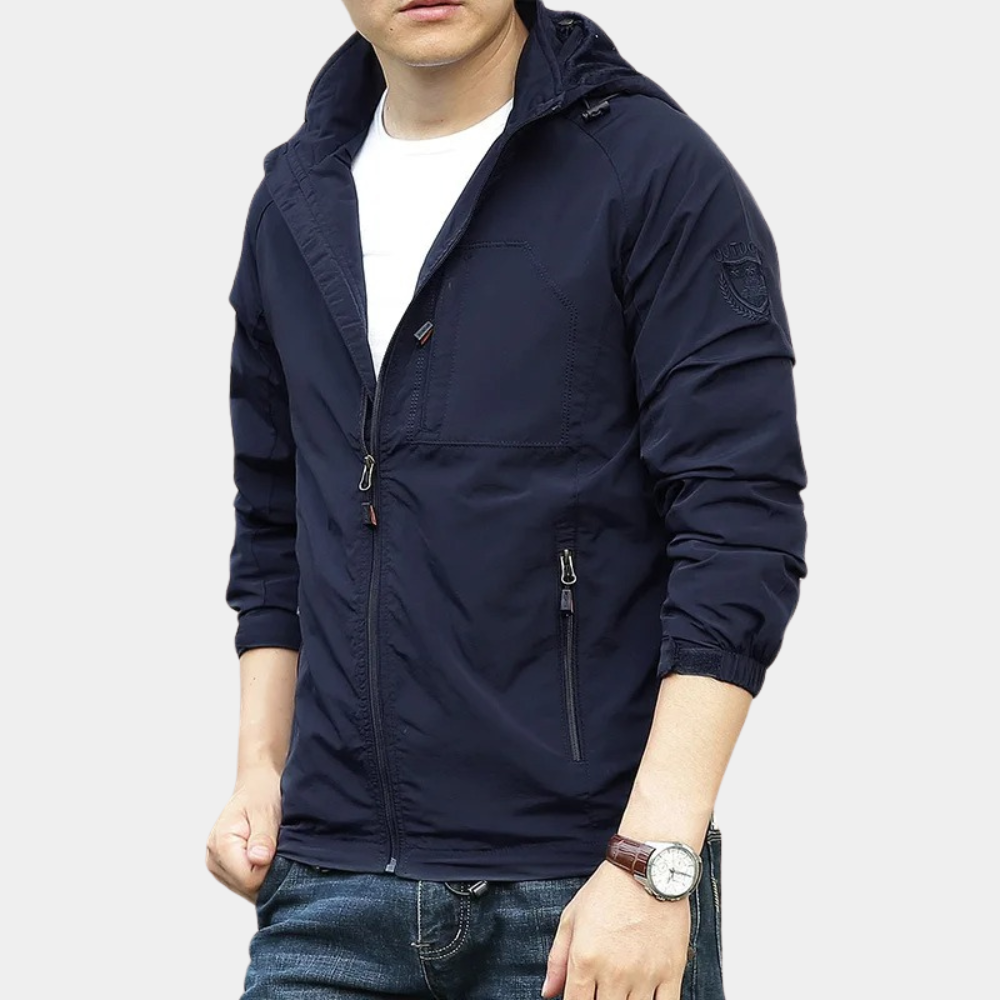 Veste d'été légère homme capuche cargo