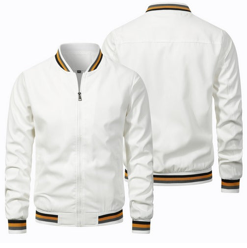 Blouson bomber homme été nylon fermeture éclair