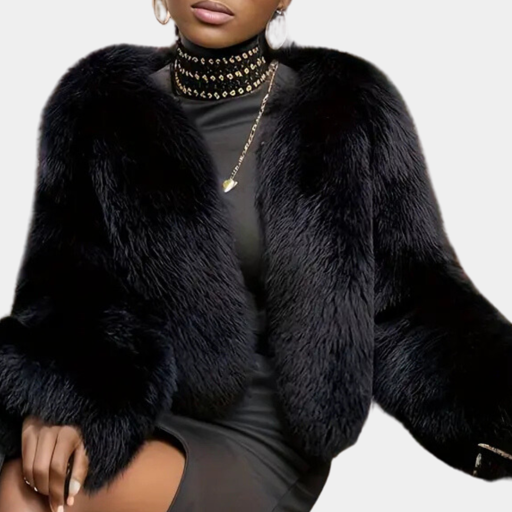 Manteau d'hiver élégant pour femme Noir Stylé
