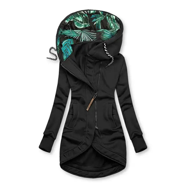 Longue veste d'hiver pour femme - Doudoune chaude doublée