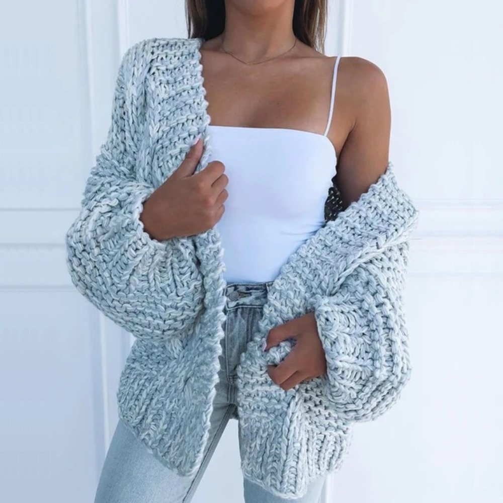 Cardigan Femme Tricot Ample Doux