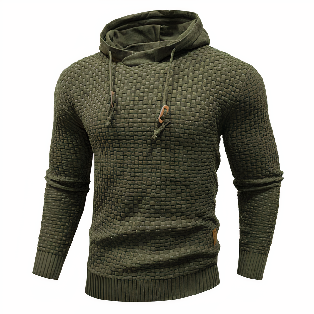 Sweat à capuche en maille slim fit pour homme