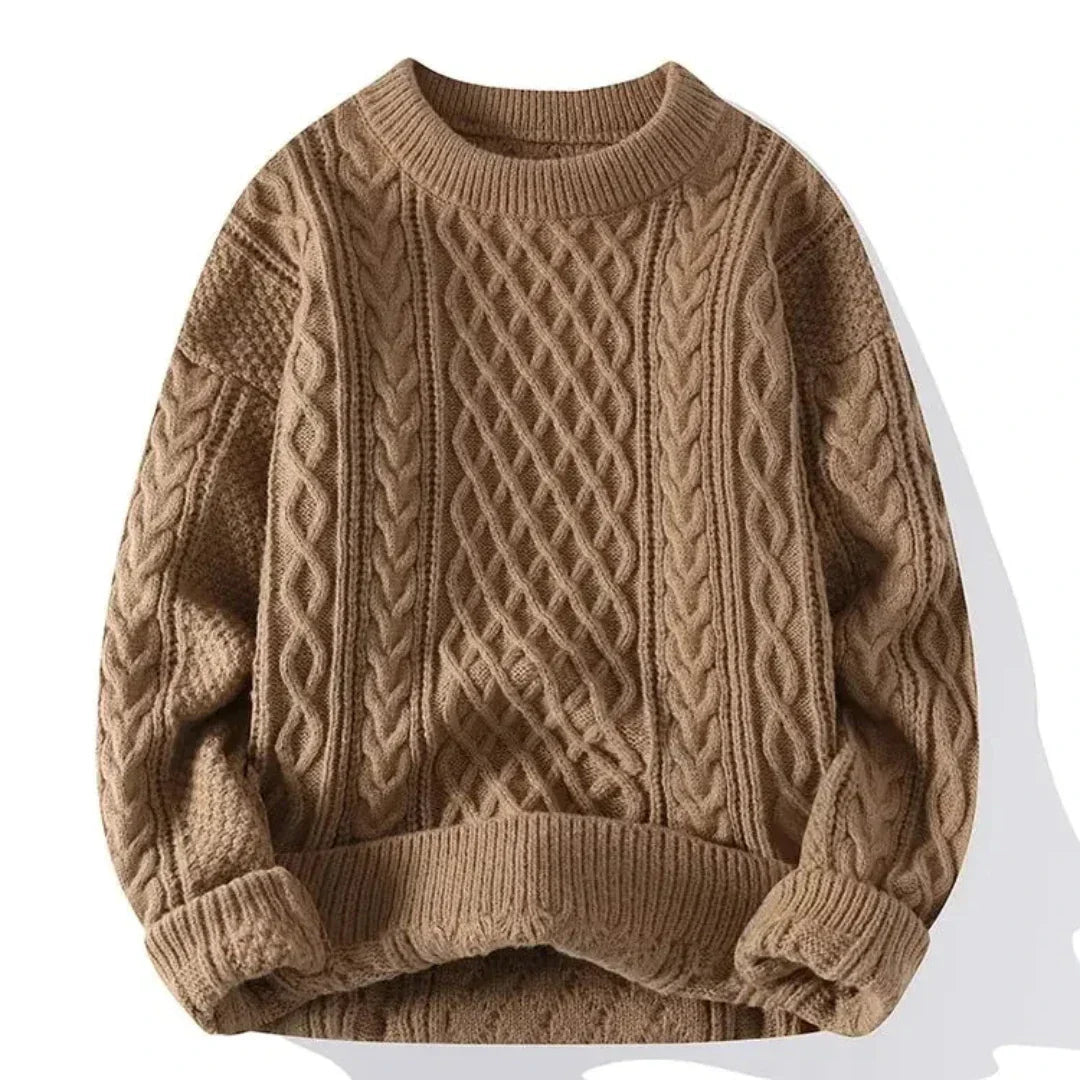 Grand pull torsadé homme
