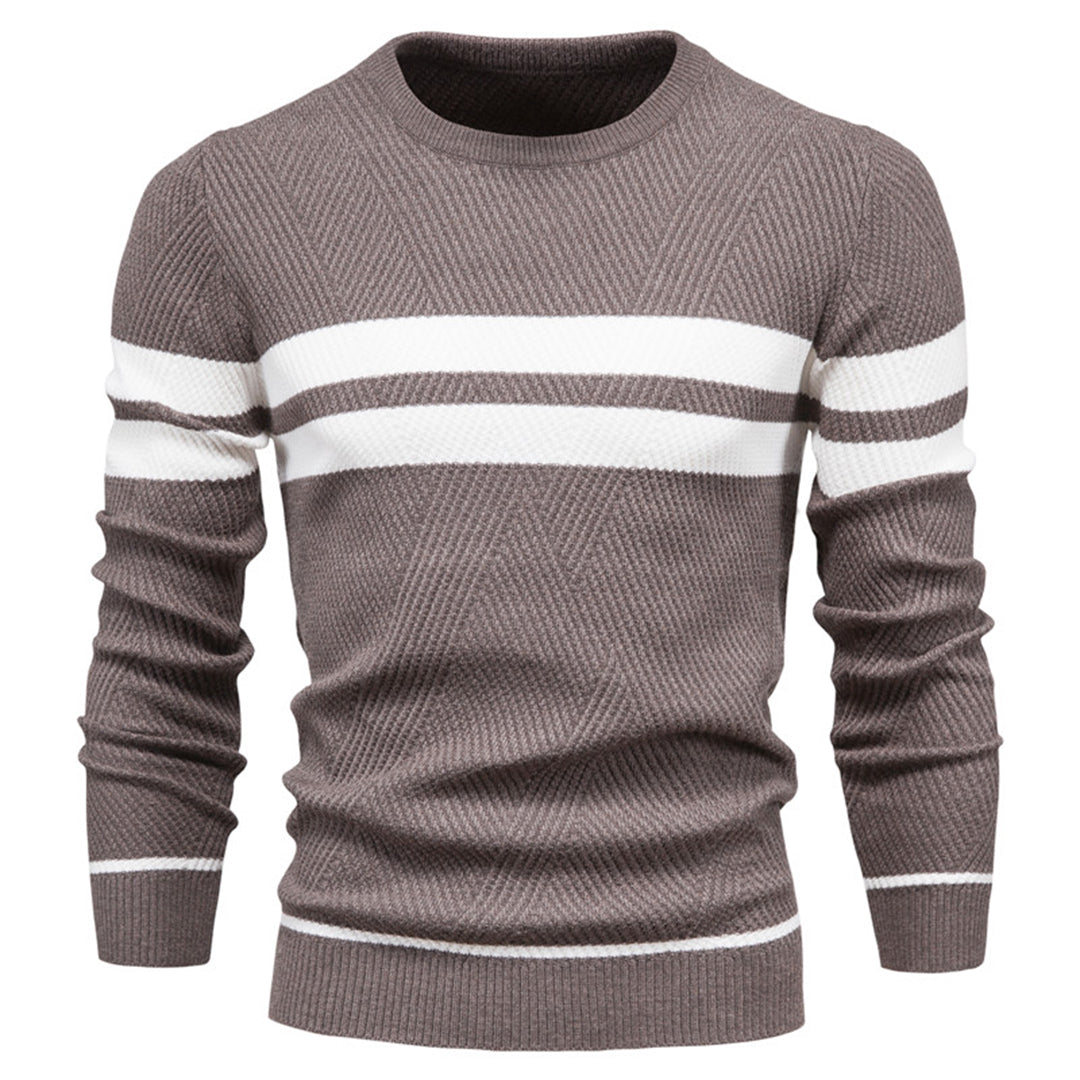 Pull col rond homme coupe ajustée