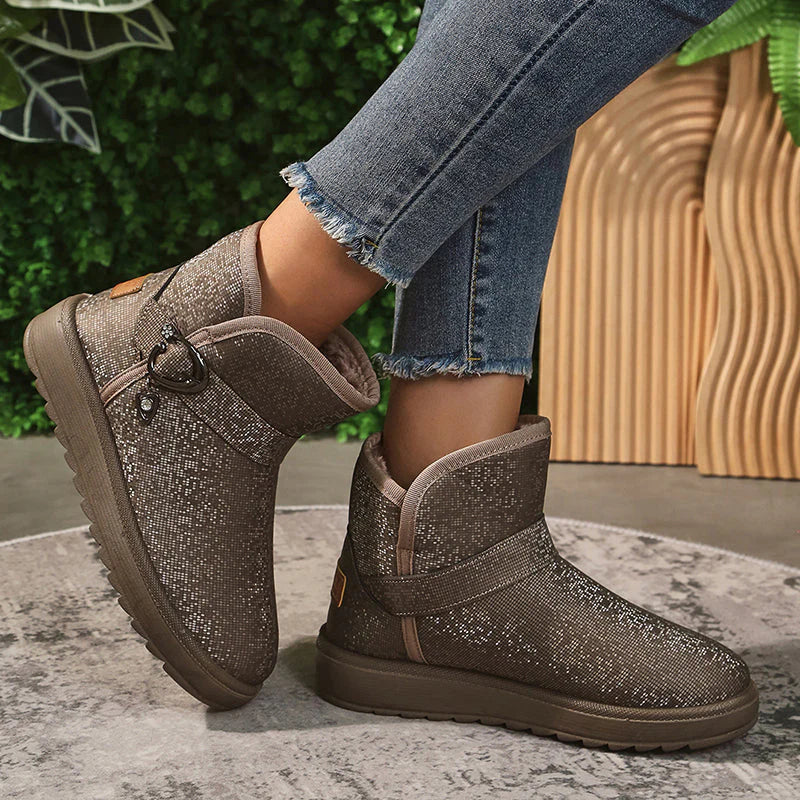 Gioia | Bottes en peluche chaudes et pailletées pour l'hiver