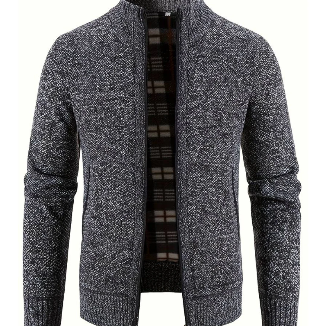 Gilet en maille homme ouvert moderne
