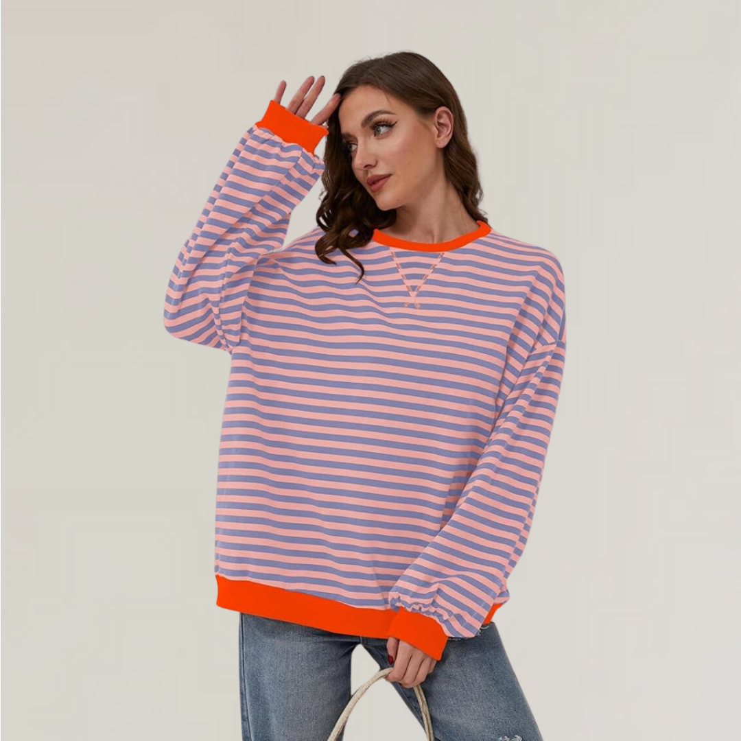 Pull-over en cachemire doux avec maille côtelée