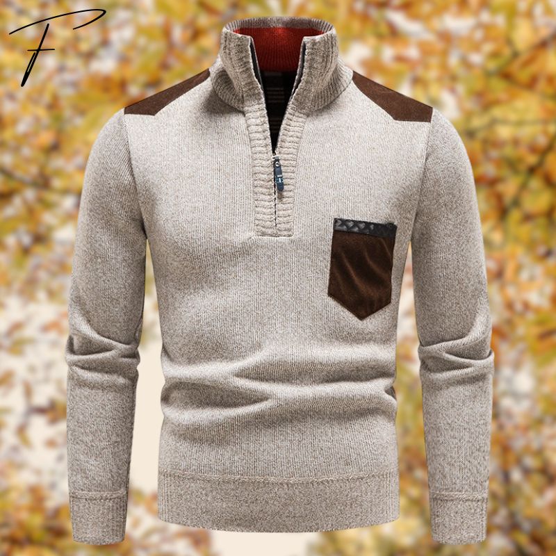 Cardigan homme zippé chaud