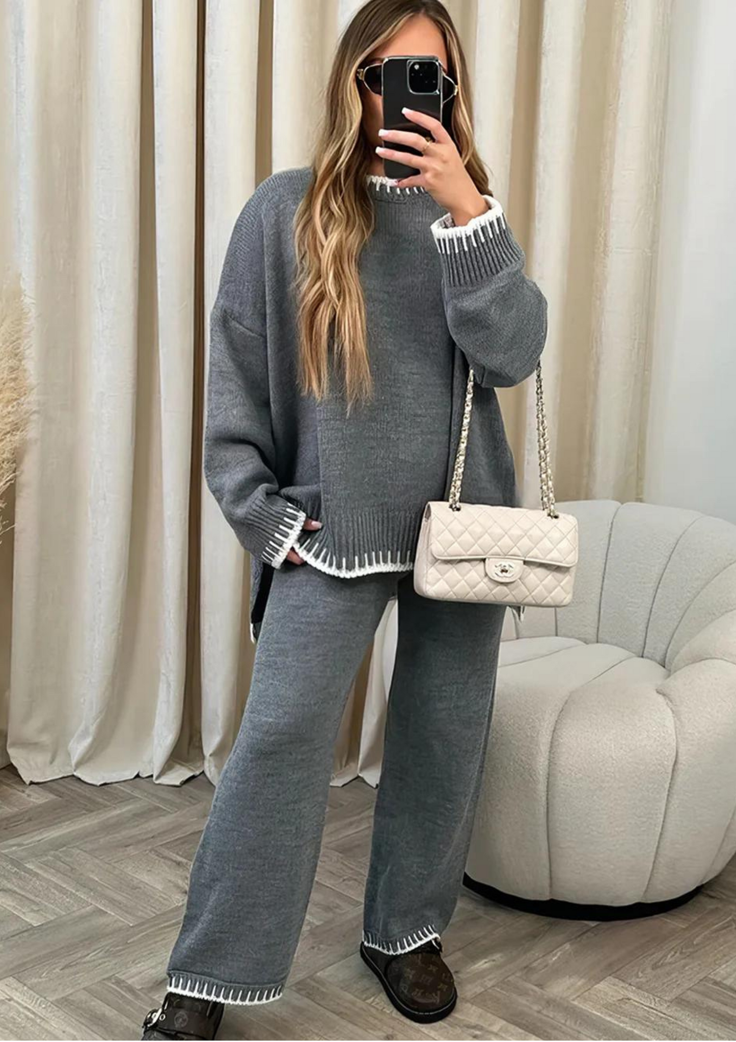 Ensemble de survêtement pour femme avec pantalon de jogging et pull