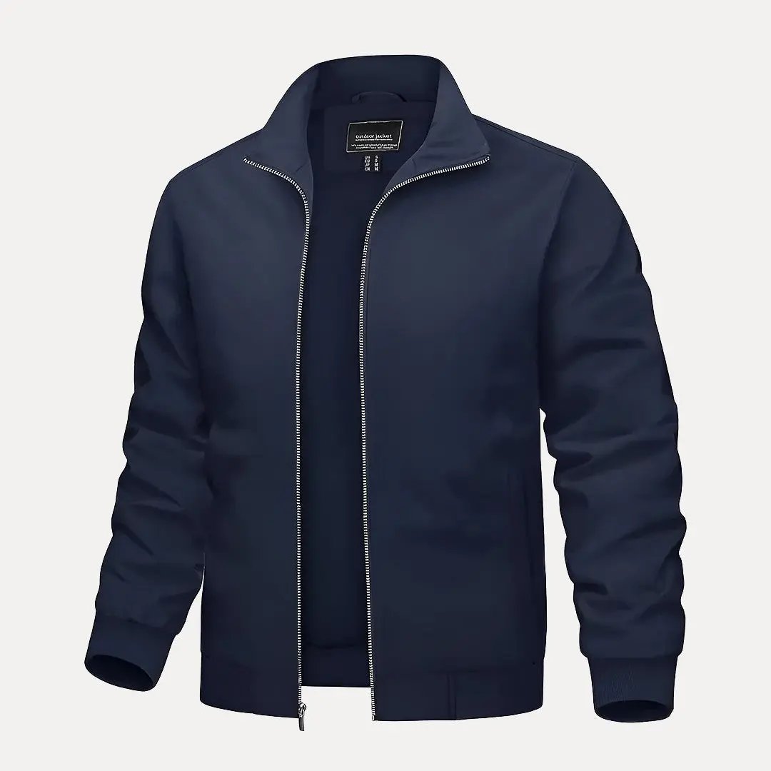 Blouson bombardier élégant avec col montant