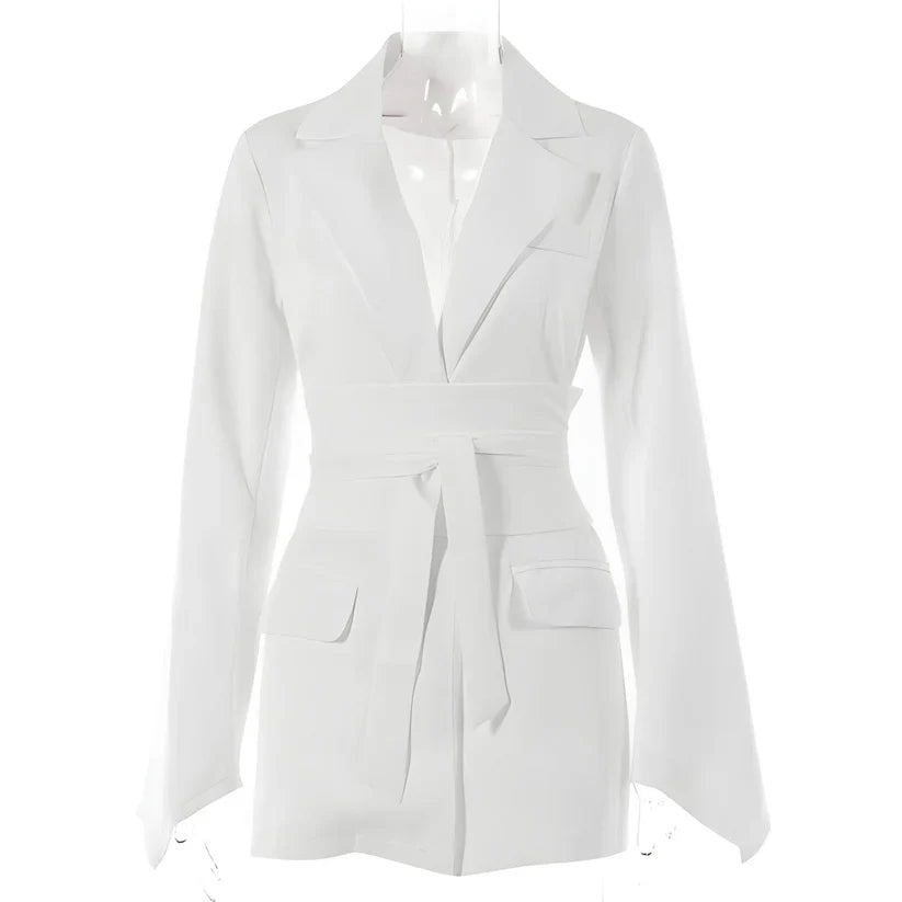 Veste blazer homme chic avec ceinture