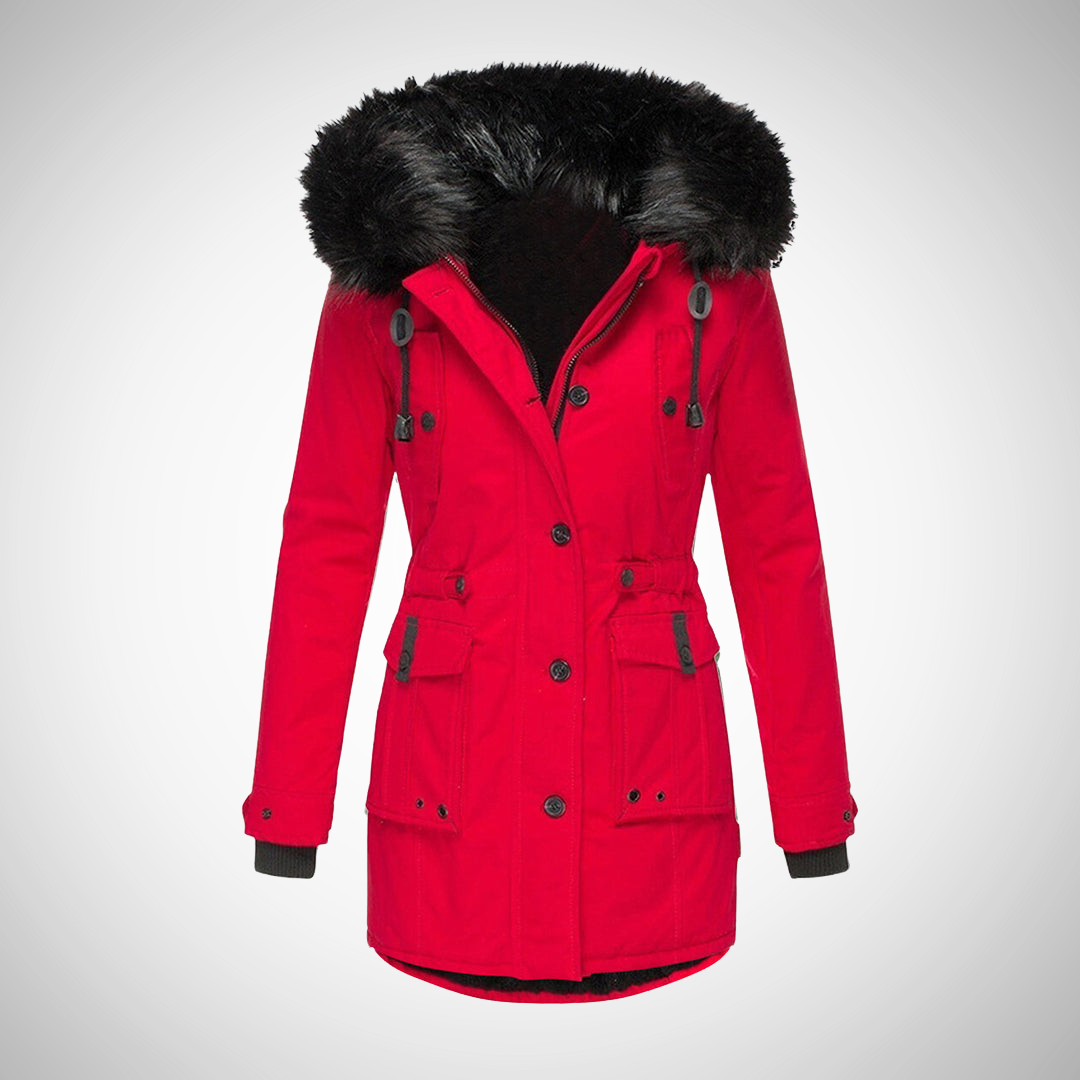 Doudoune imperméable à capuche pour femme