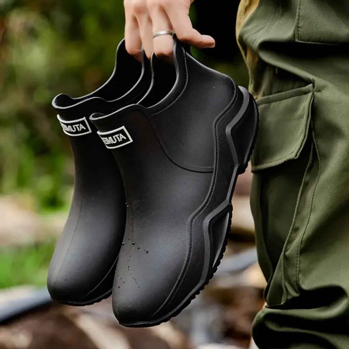 Bottes de pluie imperméables Caoutchouc robuste Extérieur