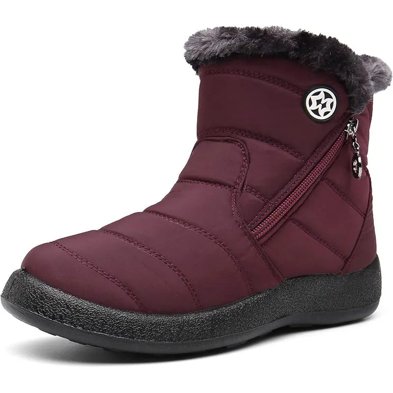 Bottes d'hiver imperméables pour femme, chaudes et élégantes